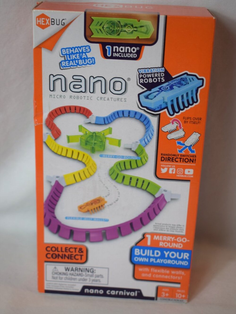 HexBug Nano Micro Robotic Creatures Nano Carnival Build Your Own Merry-Go-Round